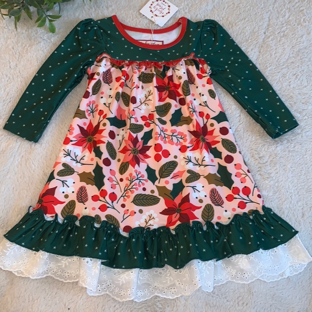 NWT Cheeky Plum HARK Loungewear Gown 12-18M Holiday Dress
